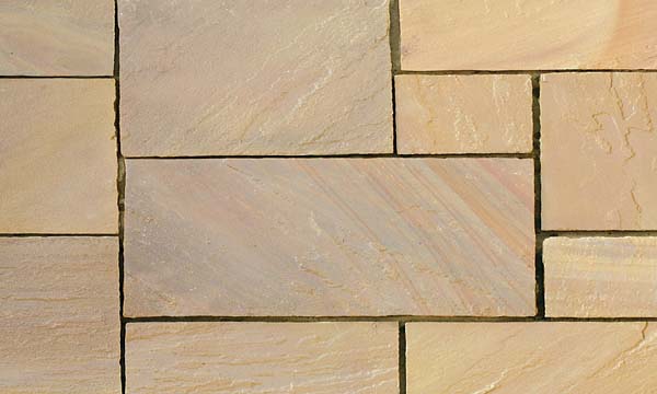 Golden Leaf Hand cut paving natural