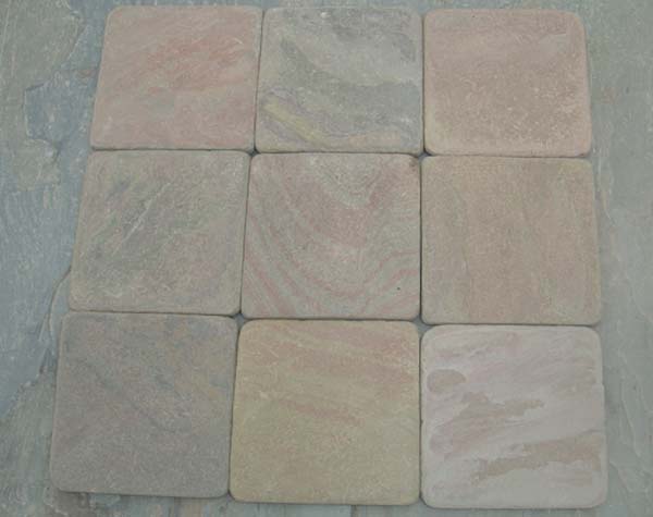 Multi Pink Slate Tumbled